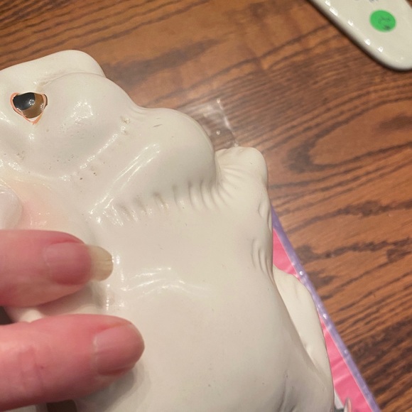 Avon White Rabbit Planter - Picture 9 of 11